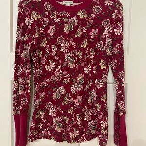 Sundance Women's Floral Red Top